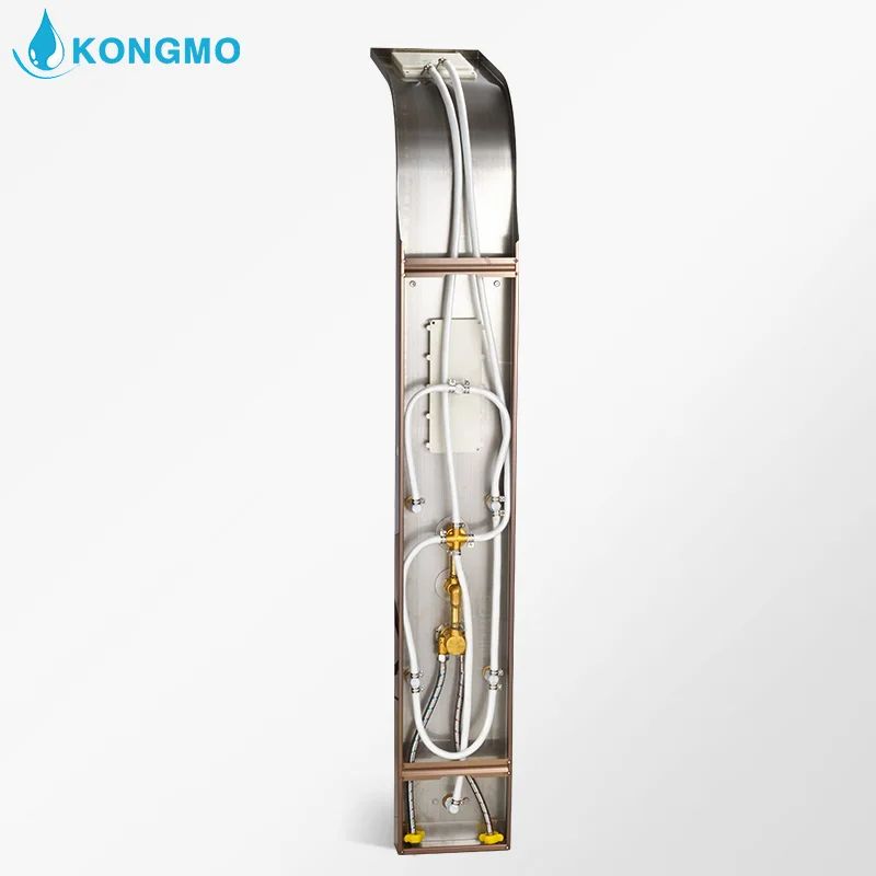 Умная настенная душевая панель для ванной комнаты массажный смеситель тела душа с цифровым дисплеем 6601