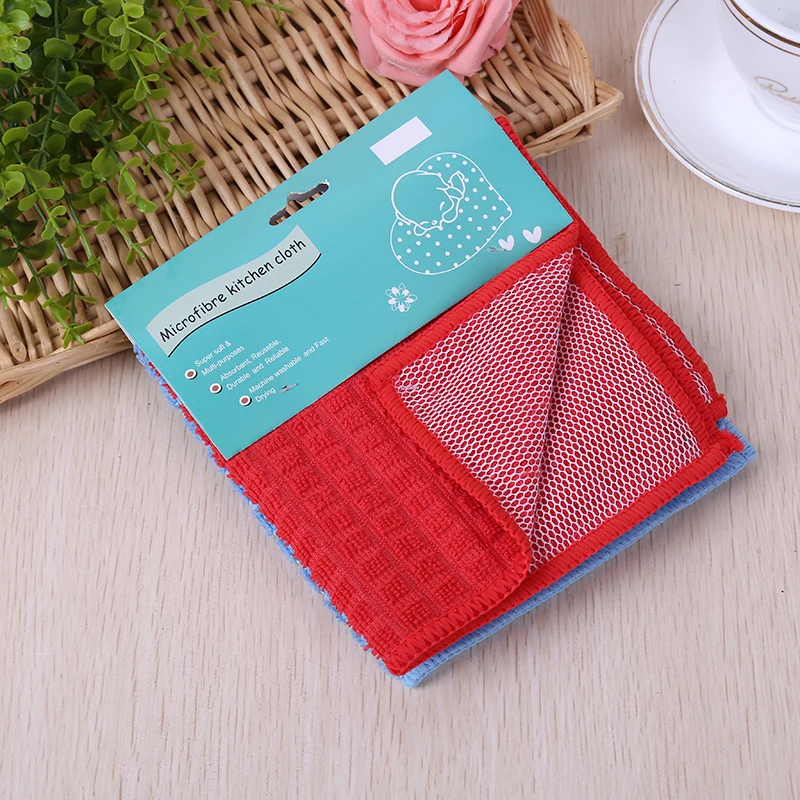 
Detail microfiber tea towel stripes weave dish wash kitchen clean cloth 