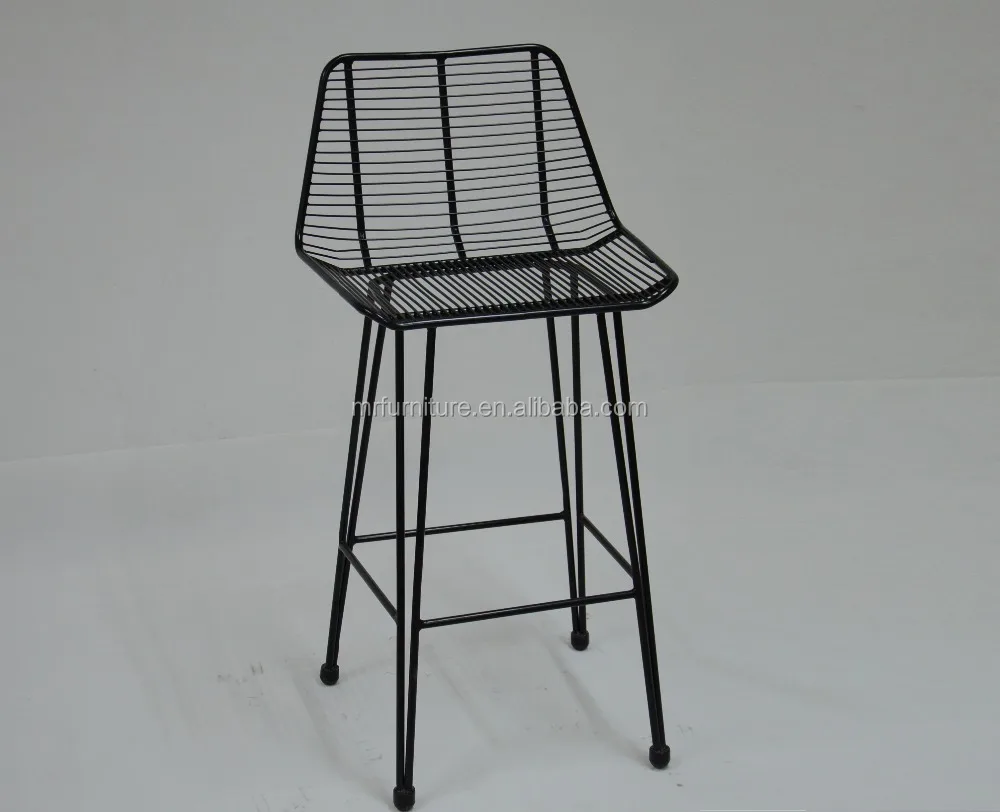 Cheap Factory Directly Price Metal Wire Bar Stool in Black