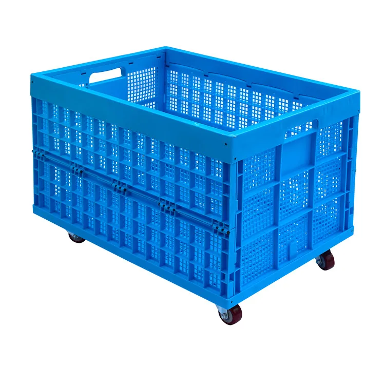 China Manufacture Fruit & Vegetable Storage Folding Plastic Crate