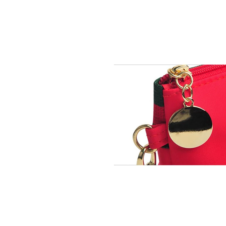 
Fashion Nylon Small Cosmetic Bag Multicolor Pattern Cute Makeup Pouch for Ladies Women 