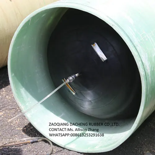 4' to 42' Rubber Inflatable Pipe plug with high pressure