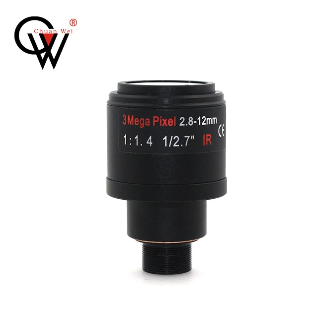 CW cctv lens 2.8-12mm Varifocal lens 1/ 2.7 3MP F1.4 Manual Iris for cctv security camera