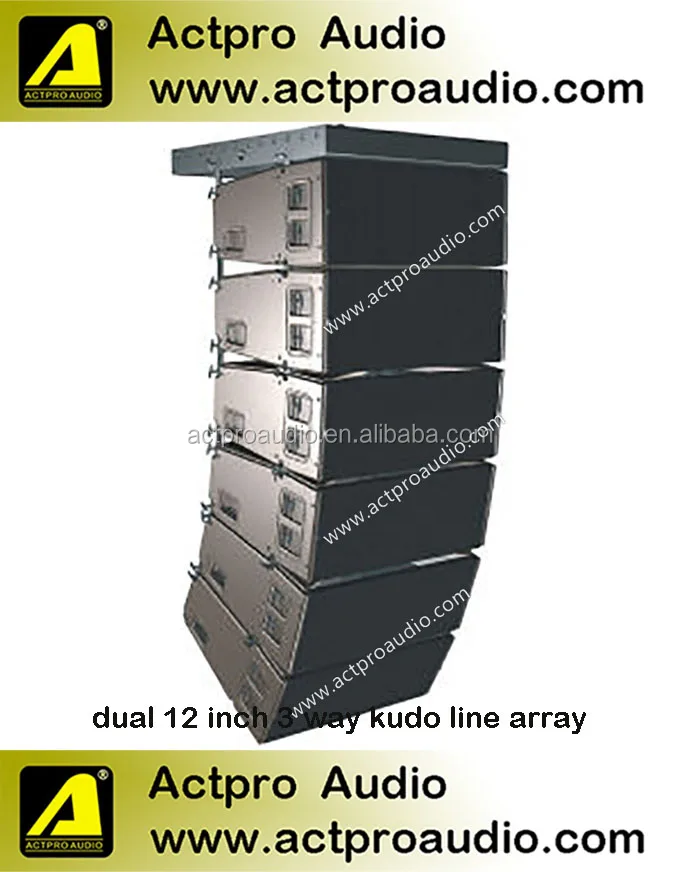 Kudo Dual 12 Inch Line Array Speaker Three Way Line Array System PRO Audio Loudspeaker