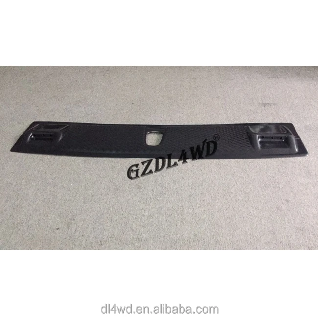 NEW design PP Matte Black car parts LED Front Roof Spoiler For Hi-lux Revo 2017