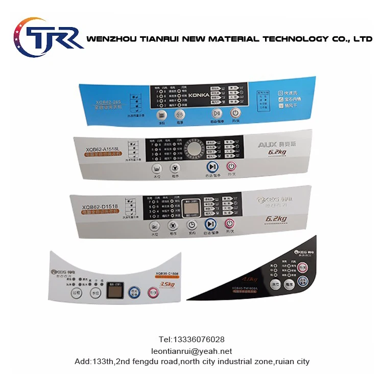 In-Mould-Decoration IMD Print imd/iml/imf control panel design