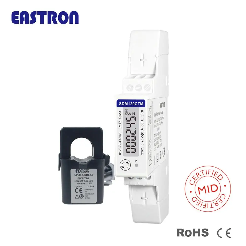 SDM120CT-Modbus Single Phase Multi function RS485 Modbus RTU Energy Meter for Philippine Market