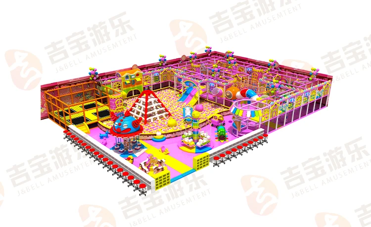 Candy series children durable commercial indoor playground equipment
