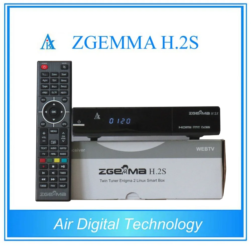 Best hd satellite receiver 2016 Zgemma H.2S dual core Enigma 2 zgemma h2s with twin tuner