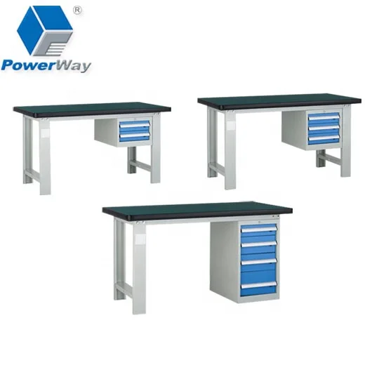 Powerway electronic 10ft metal drawer workbench for garage/wrokshop/lab