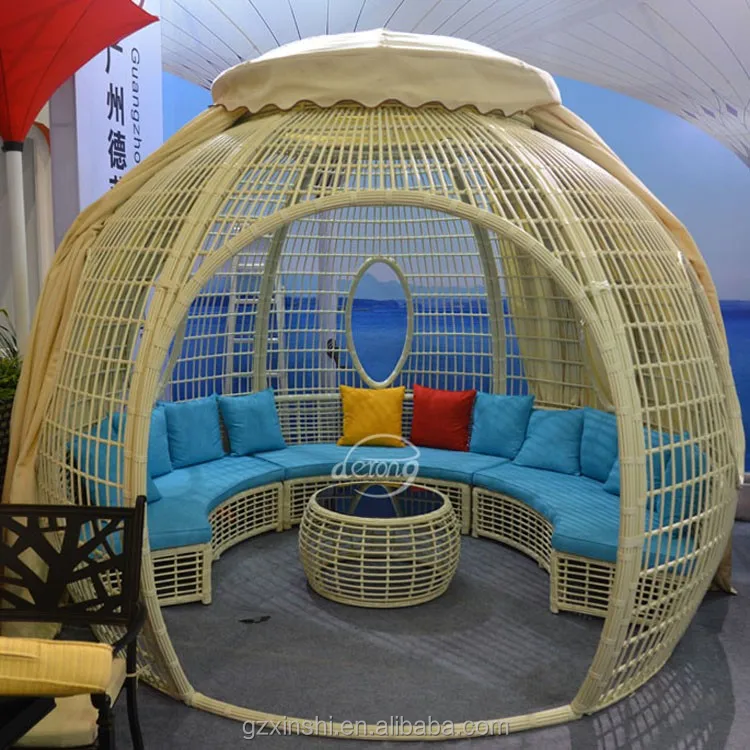 garden furniture outdoor rattan gazebo outdoor pavilion set