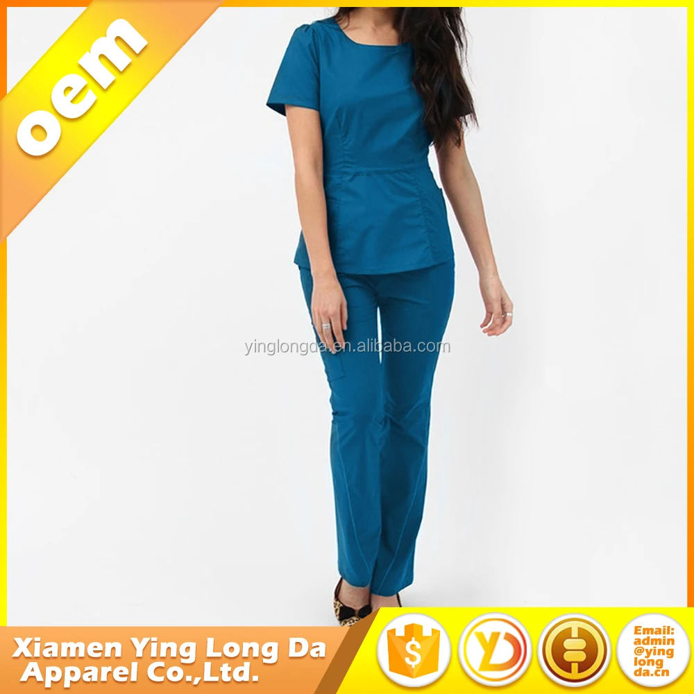 Customized new style nurse hospital uniform
