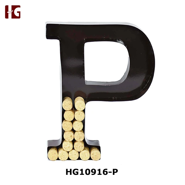 Metal Monogram Wine Cork Holders
