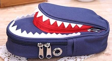 Shark Style font b Kids b font font b Pencil b font Case For Boys Zipper