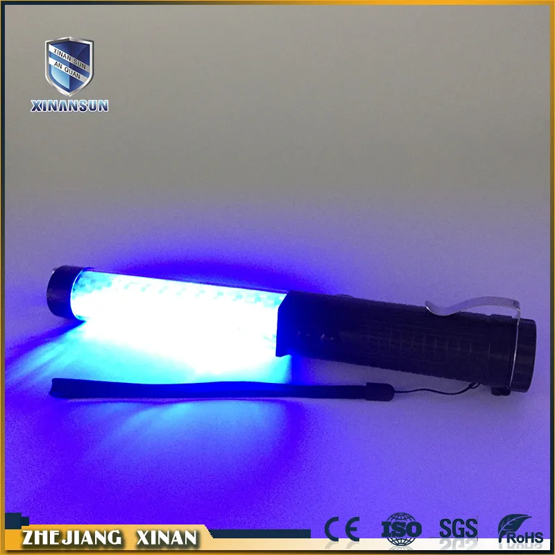 High quality police electric shock traffic led metal baton