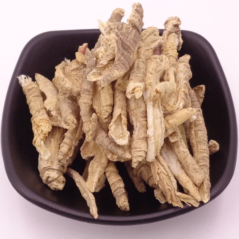 
Si Ye Shen Health Care Products Dried Herb Medicine Lance Asiabell Root Slices Radix Codonopsis 