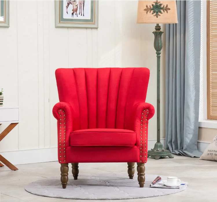 American style villa designs of single seater sofa