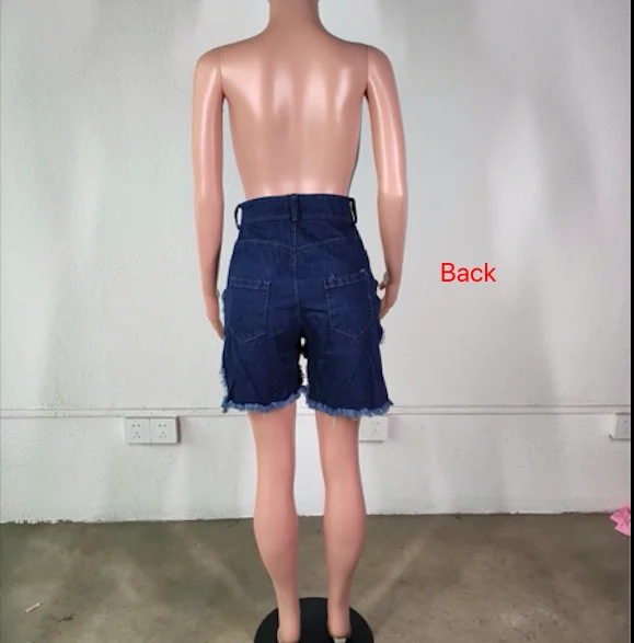 V Shape Fringe Hot Pants Jeans Sexy Hot Short Jeans High Waisted Womens Denim Shorts