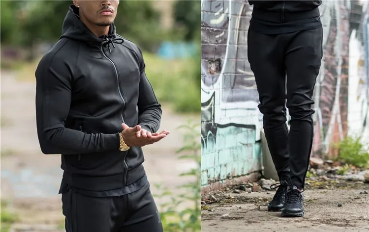 2021 Hot Sale Customized Men Tracksuit Men Sweatsuit Custom Made Men Jogging Suit