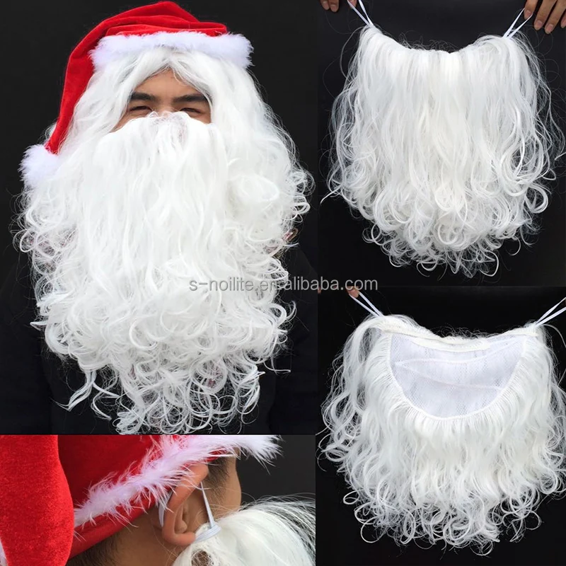 
Synthetic heat resistant fiber Santa Claus Wig and Beard Set for Christmas , Adult Costume Accessory 