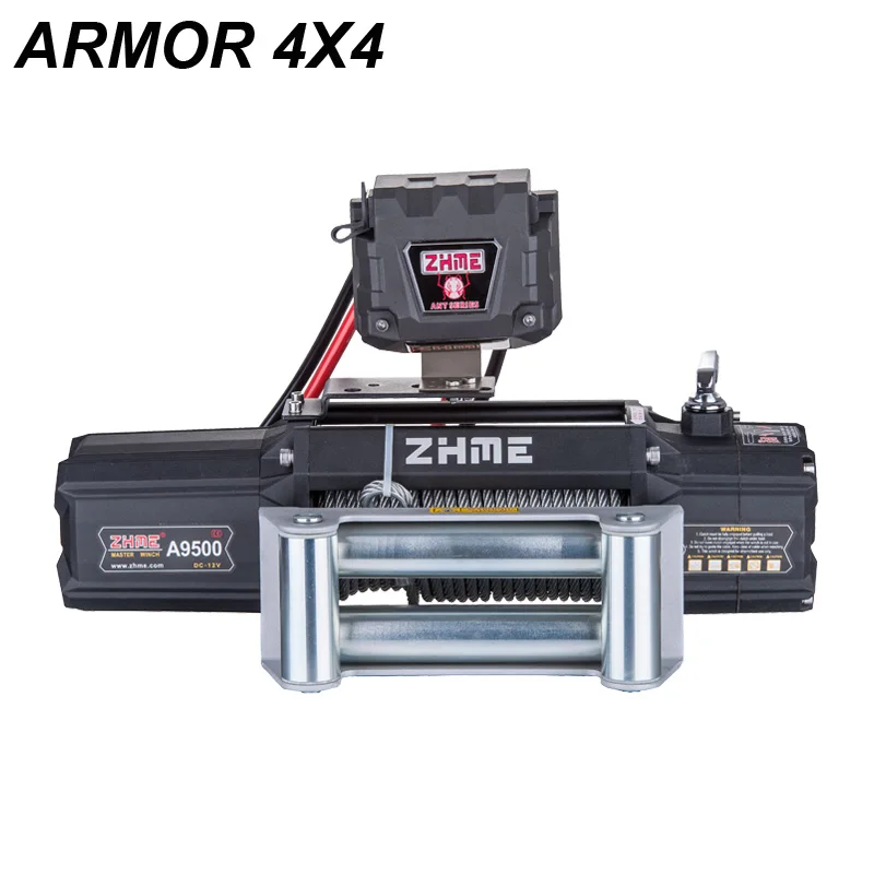 9500lbs pull super performance power 12v electric winch for sale with steel cable