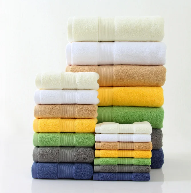 Towels bath set luxury hotel 100% cotton best brand hilton hotel 21 bath towels