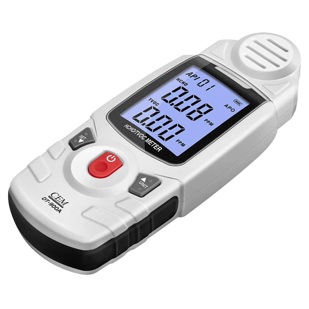 CEM DT-900A Formaldehyde HCHO & TVOC Meter Real-time Display Air Pollution  Detector Tester for home room furniture toy plublic