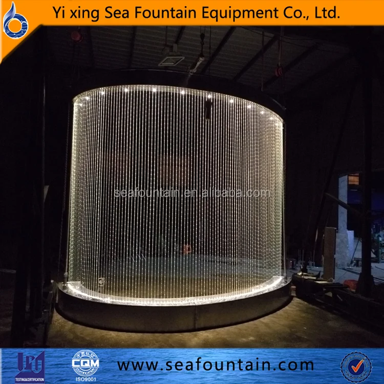 Indoor Fiber String Curtain Colorful Water Rain Curtain Fountains