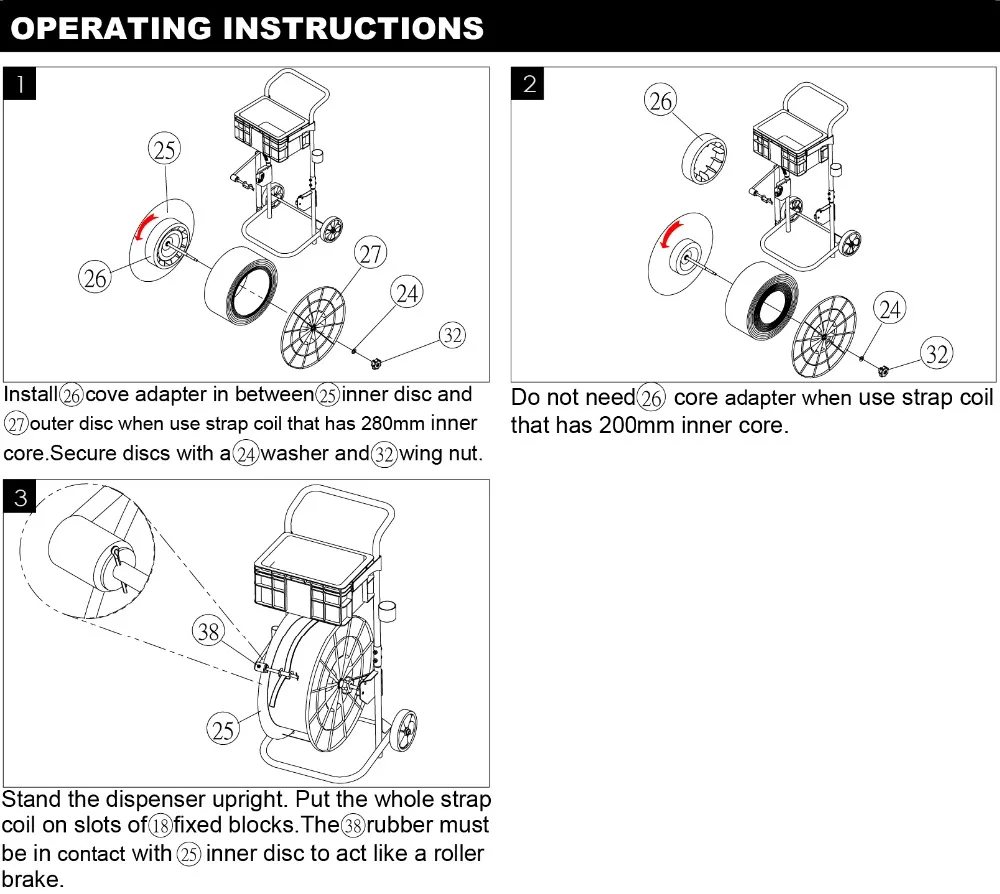 YBICO CA660 PP Cord Strapping Dispenser
