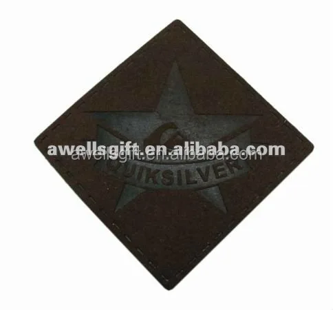 Factory Selling 3D Silicone Leather Patches Clothing Designer logo Clothing Leather Label Customization