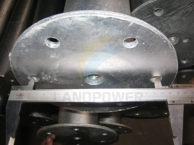 Steel Solar Panels Bracket Ground Screw Steel Pipe Ground Screw Anchor For PV Solar