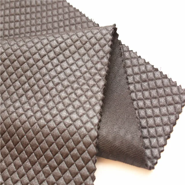 shaoxing keqiao textile wholesale coating quilt jacquard knitting fabric for garments