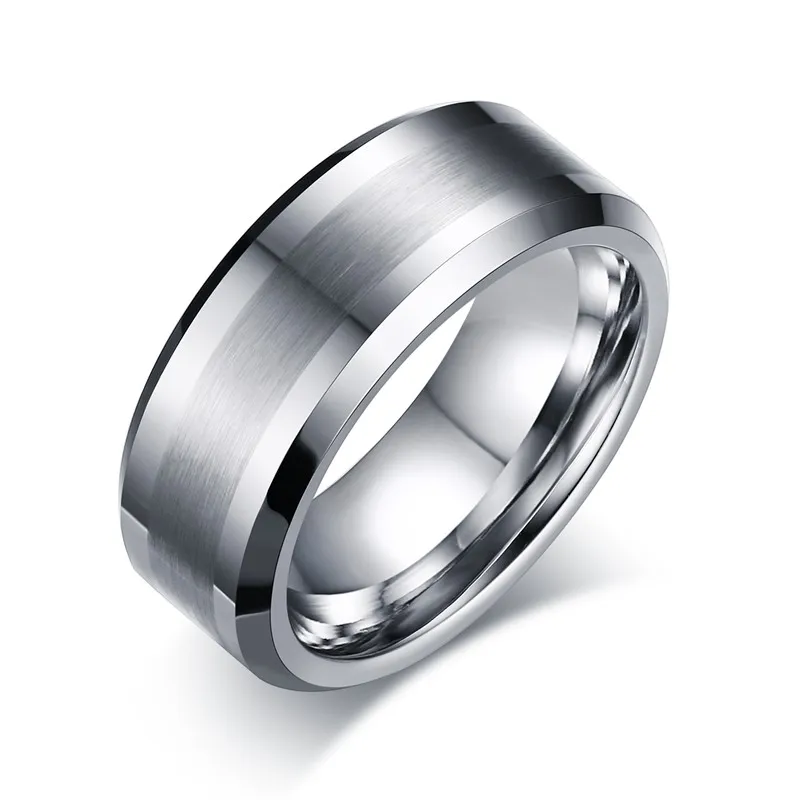 
OBE top quality factory wholesale 8mm Ring Wide tungsten steel ring carbide 