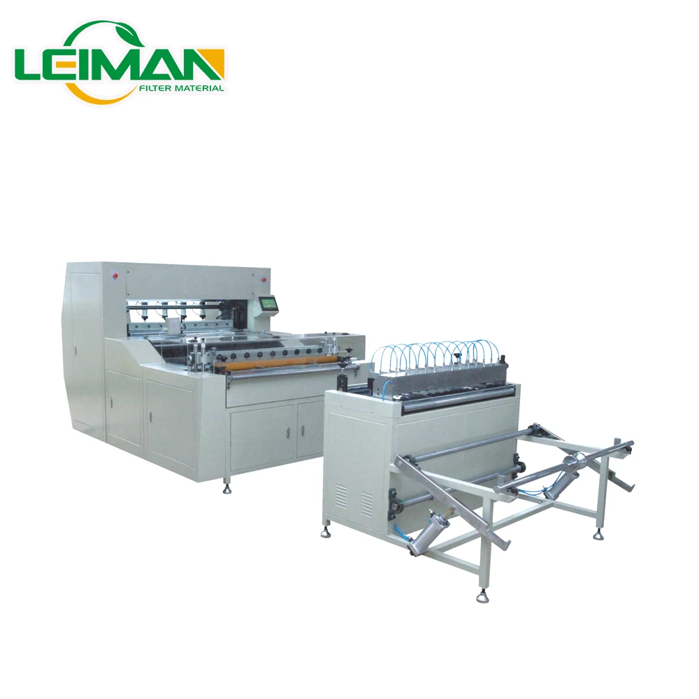 Cabin air filter making machine PLCZ55-1050A Full-auto knife cabin media paper pleating machine