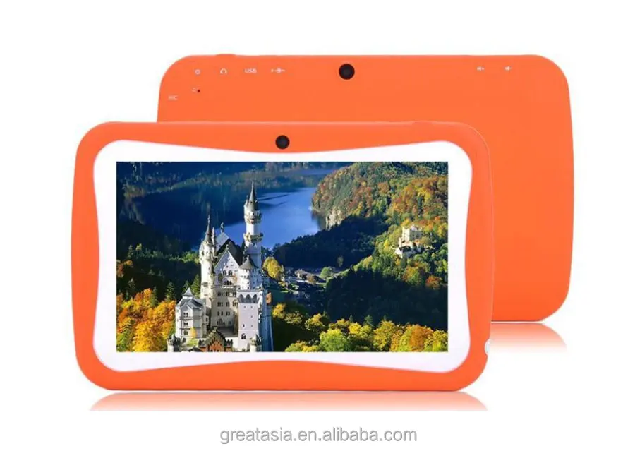 Оптовая продажа; Низкая цена; 7 дюймов Развивающие детские планшеты ПК Android 5,1 с резиновым чехлом Wi-Fi для планшетных ПК