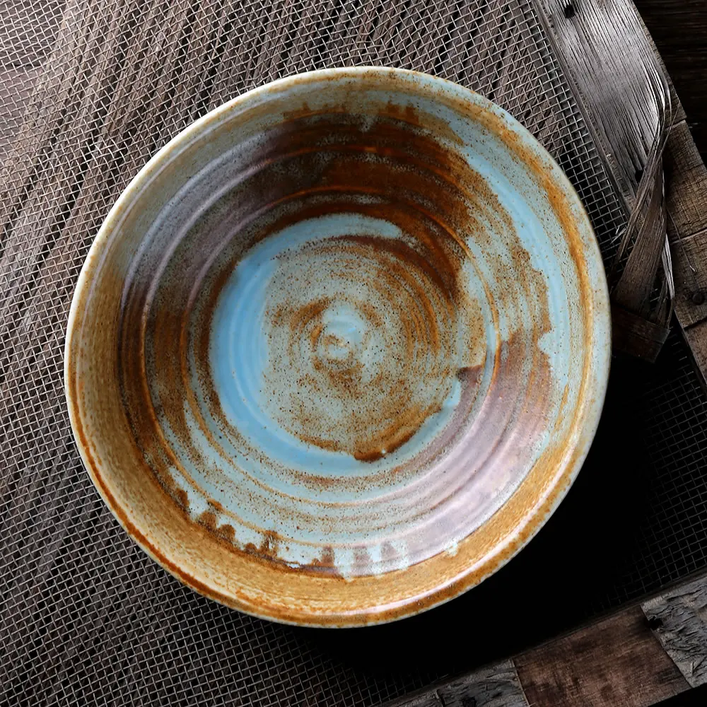 Factory direct wholesale matte irregular ceramic porcelain salad dinner plate,restaurant and hotel used dinner plates