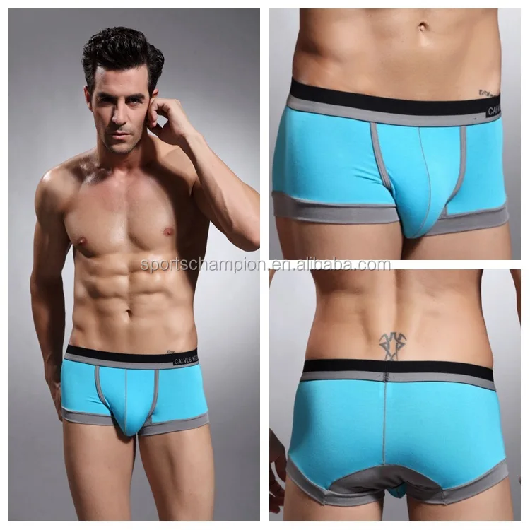 Custom 95% Cotton & 5% Elastan Boxer Mens Underwear Your Brand Open Flap Boxer Shorts