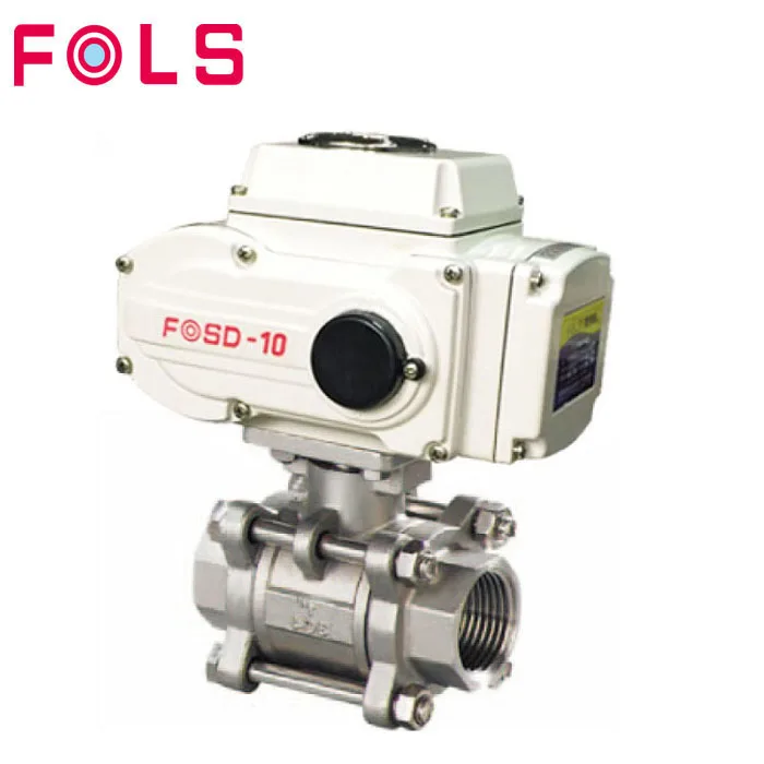 hot sale DN15 to DN100 electric actuated pvc union ball valve