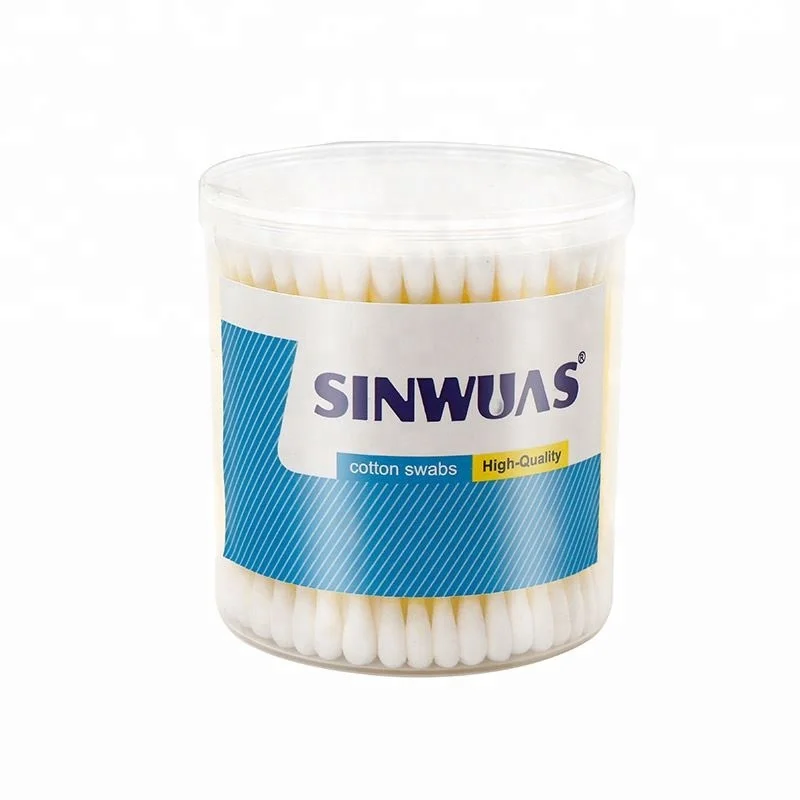 Hot selling well sealed double - end natural disposable paper cotton swab