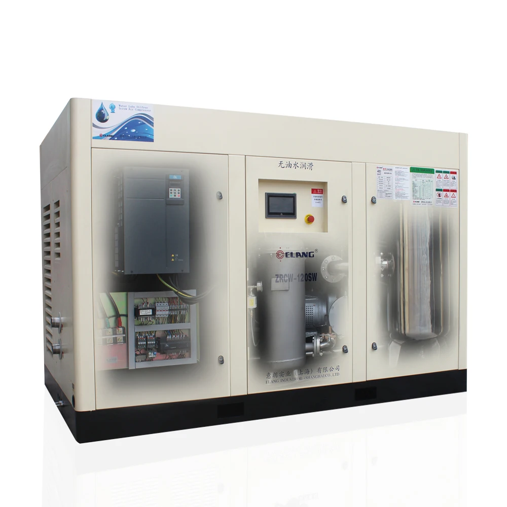 
 120HP 90KW бесшумный винтовой воздушный компрессор с прямым приводом VSD с вентилятором для центрифуги  