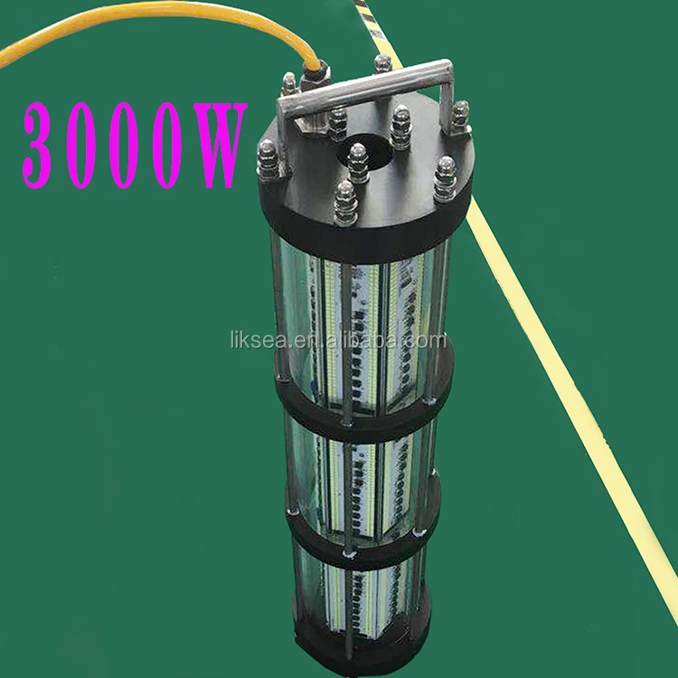 Underwater light 3000W LED Light for Lure Fish Attracting fish lamp