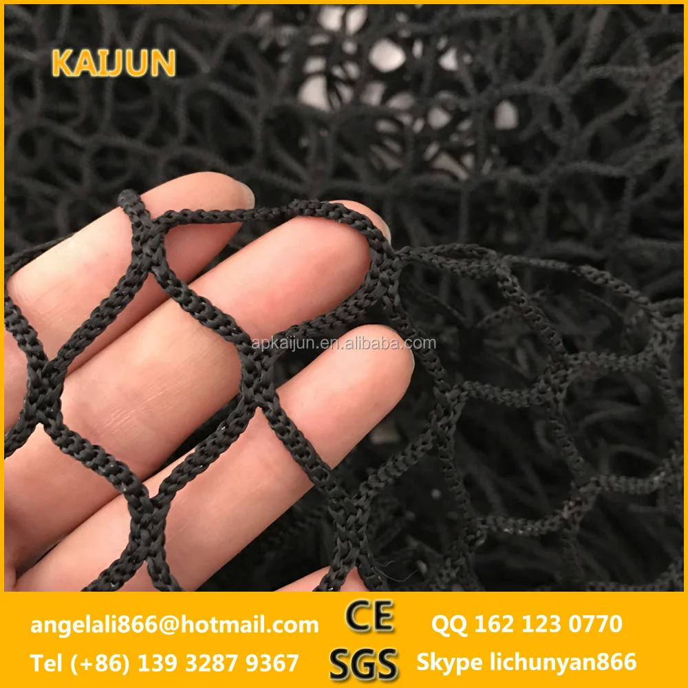 
black nylon golf fence nets, golf driving range nets 