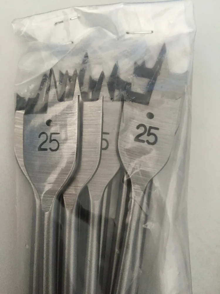 Free sample high carbon steel 6pcs hex shank flat wood drill bit set