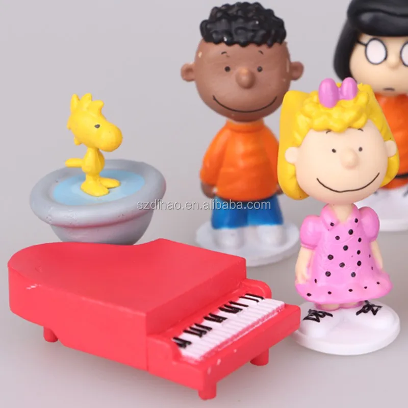 DIHAO Mini plastic pvc dog toys with little pvc figure