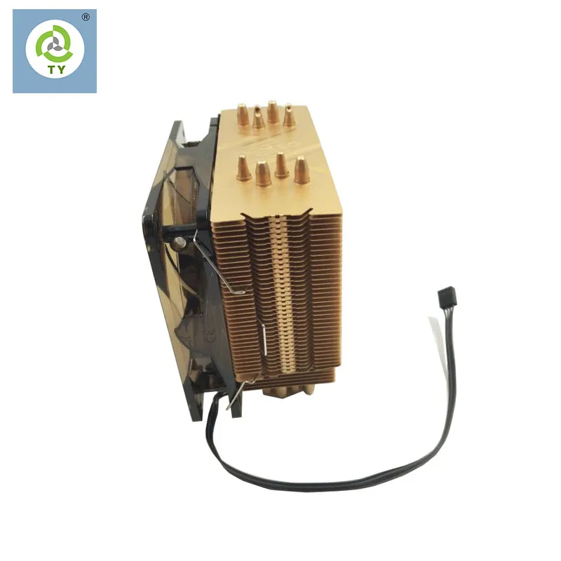  Высокая мощность ребристая с тепловым стержнем heat pipe радиатора ПК-серверов радиатор процессора дизайн и изготовление на заказ High-end вентилятор тепловая трубка