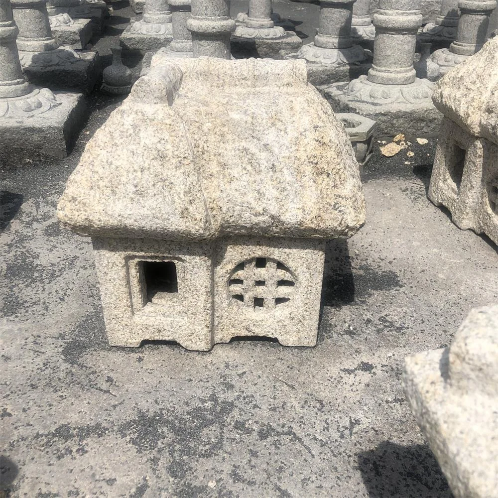 japanese garden granite  lanterns