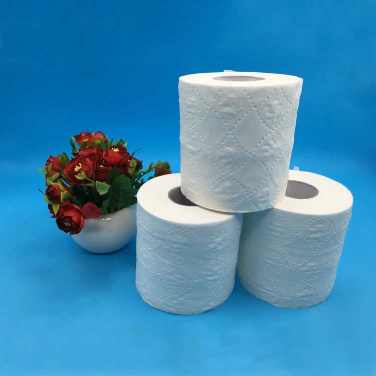 Pure Virgin Pulp Toilet Tissue  Custom Package Toilet Roll Personal Pattern Toilet Paper