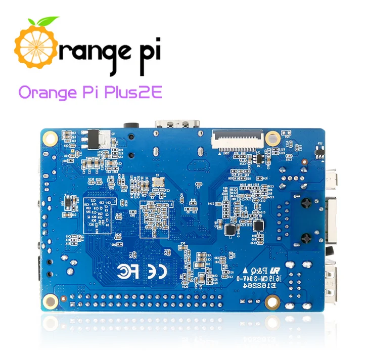 Хит продаж Orange Pi Plus 2E H3 четырехъядерный 1,6 ГГц 2 Гб ОЗУ 4K с открытым исходным кодом плата для разработки beyond raspberry pi 2