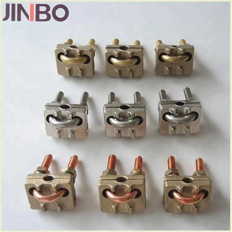 Rod to Tape Ground Rod Clamp U Bolt Grounding Clamp for Earthing