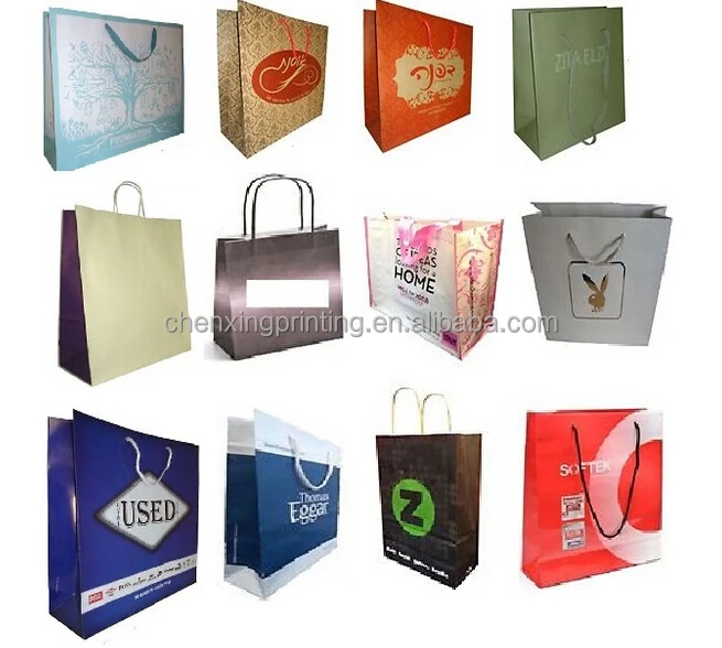 
500 Strong Designer Paper Carrier shopping bag& kraft paper bag Clearance 